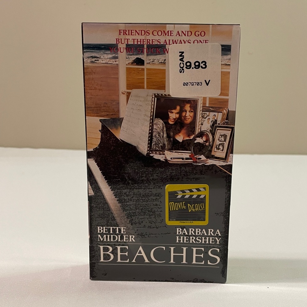 Beaches VHS NEW SEALED! Barbra Hershey, Bette Midler, John Heard